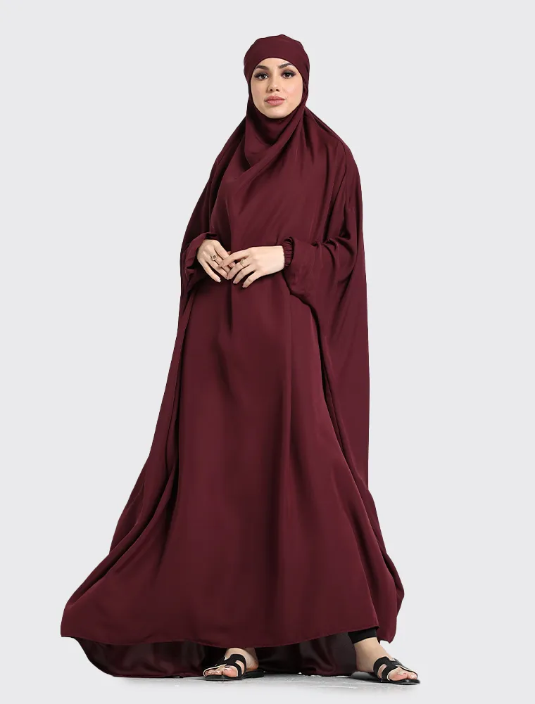 Plum 1 Piece Jilbab